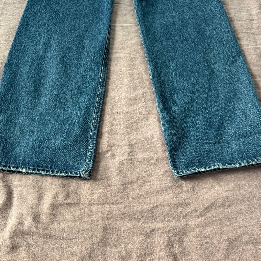 Citizens Of Humanity Wide Leg Blue Denim Jeans - Picture 7 of 13